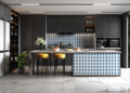 Gạch đồng tâm 2020MODERN008 phòng bếp
